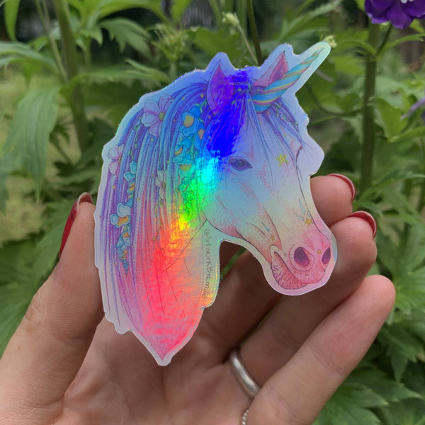 Holographic Unicorn Sticker