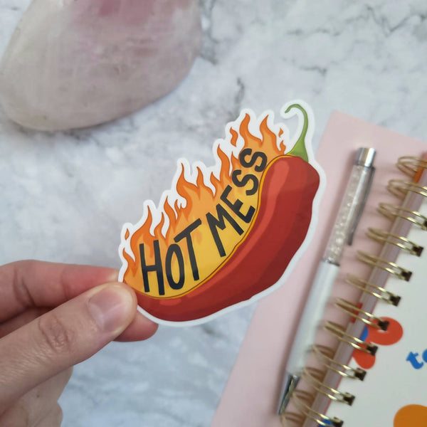 Hot Mess 3" Vinyl Sticker - Shop Motif