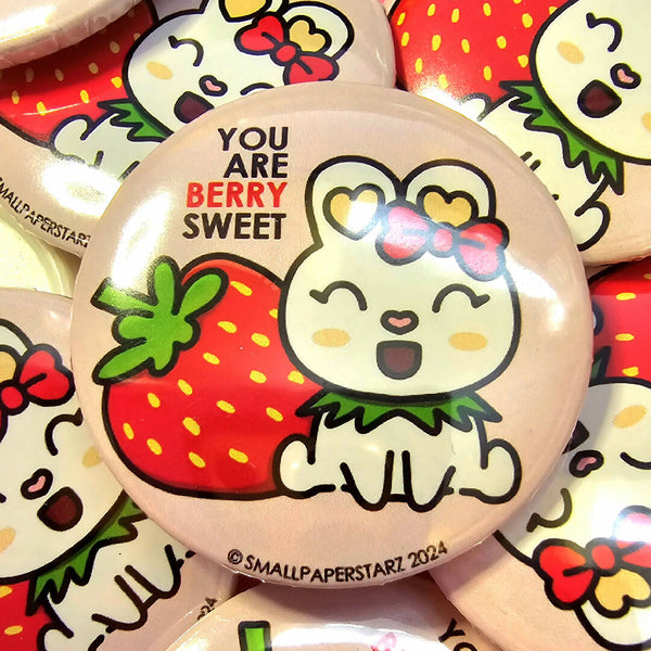 L027 - You Are BERRY Sweet Pinback Button / Badge