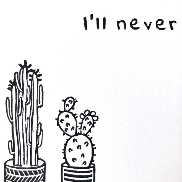 I'll Never Desert You greeting card