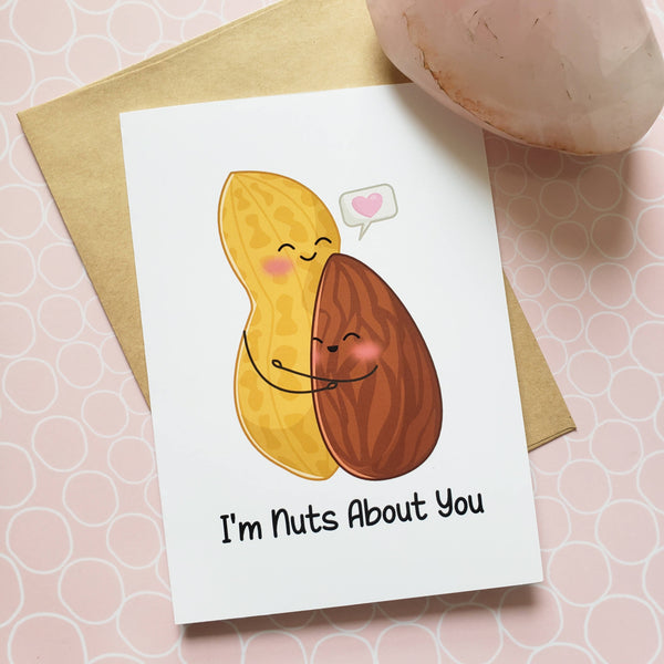 I'm Nuts About You 5x7" Greeting Card - Shop Motif