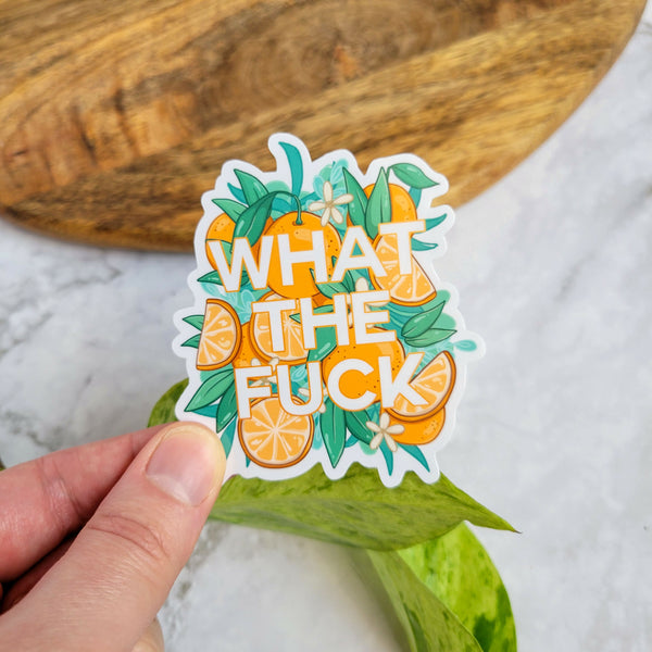 What The Fuck 3" Vinyl Sticker