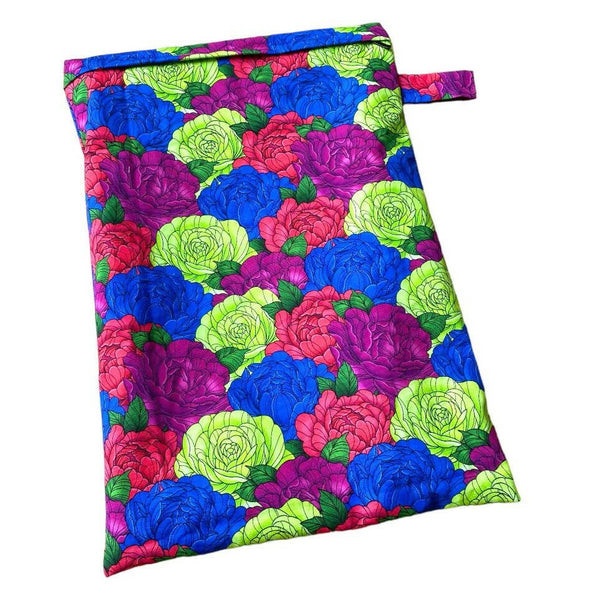 Large Neon Flower Wet Bag