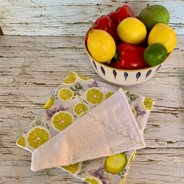 Lemon and Herbs 2 Ply Towel Set - Shop Motif