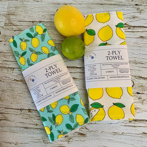 Lemon-y Fresh 2 Ply Towel Set - Shop Motif