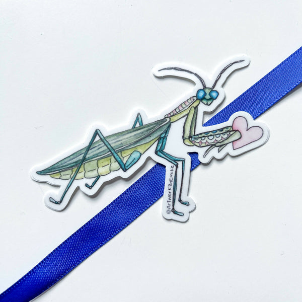 Love Bug - Praying Mantis Sticker - Shop Motif