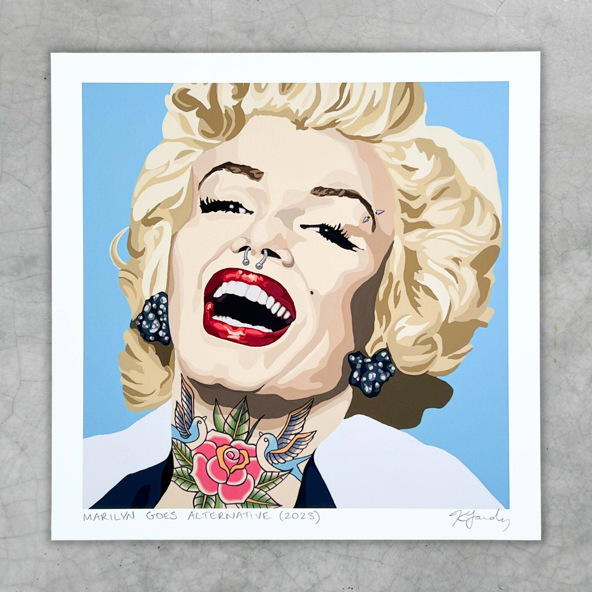 Marilyn Goes Alternative art print (Marilyn Monroe) - 2 sizes - Shop Motif