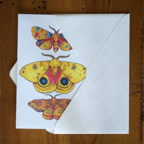 Multiple Moths Greeting Card - Shop Motif