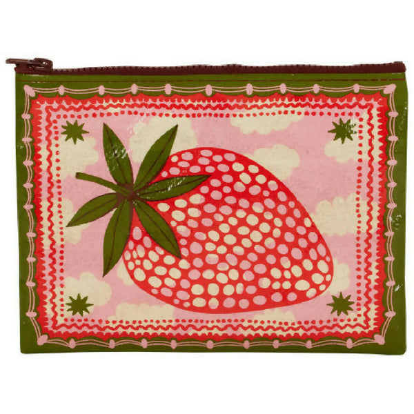 STRAWBERRY CLOUDS ZIPPER POUCH