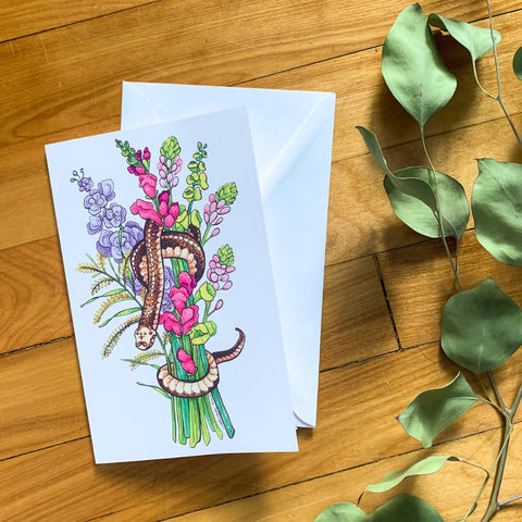 Nala The Snake Greeting Card - Shop Motif