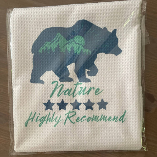 Nature Highly Recommend Tea Towel