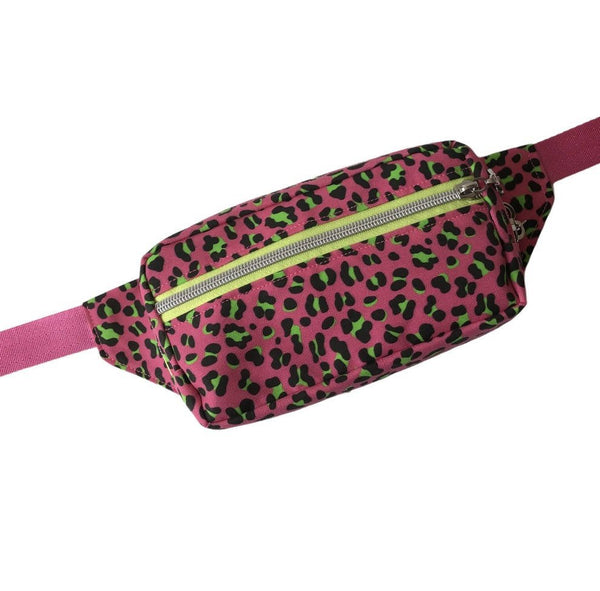 Neon Leopard Spot Belt Bag