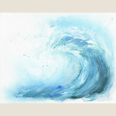 "Ocean Beat" an Original Acrylic Painting on Canvas (14"x11") - Shop Motif