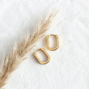 Oval Huggie Hoops - Shop Motif 