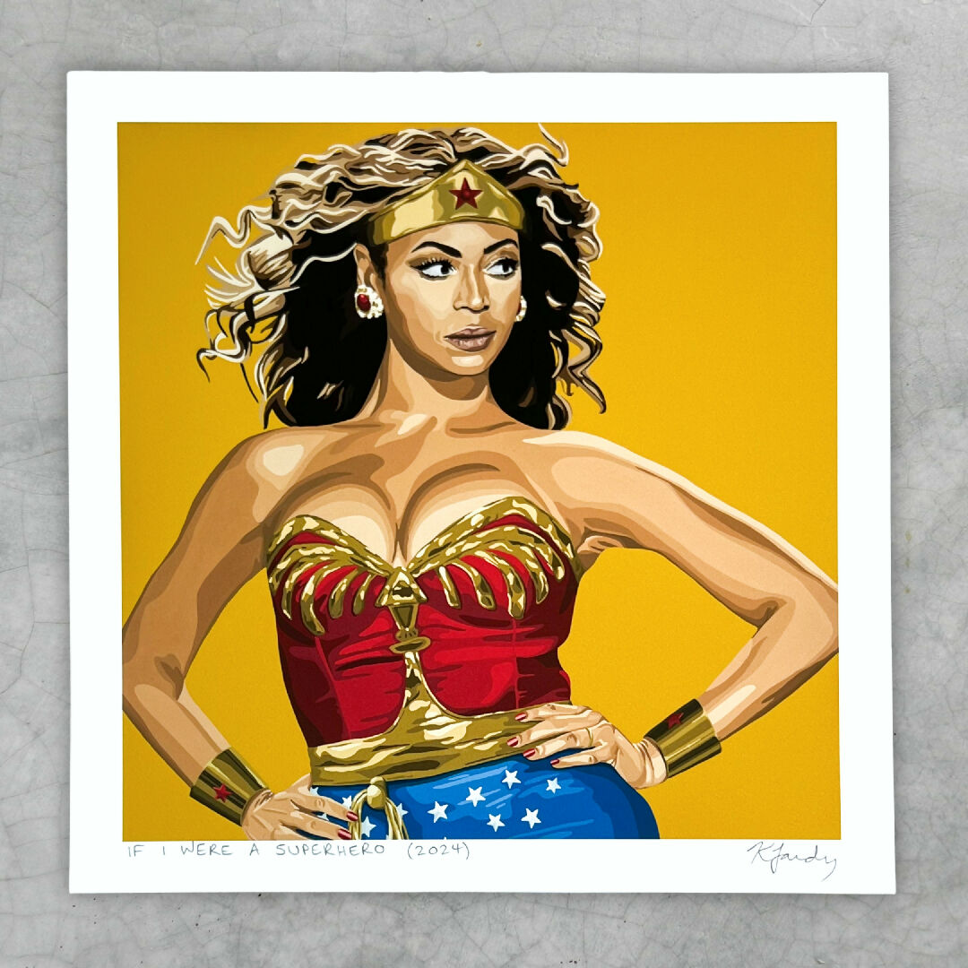 Beyonce superhero art print (2 sizes)