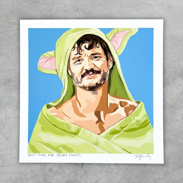 Pedro Pascal 8x8" art print - Shop Motif