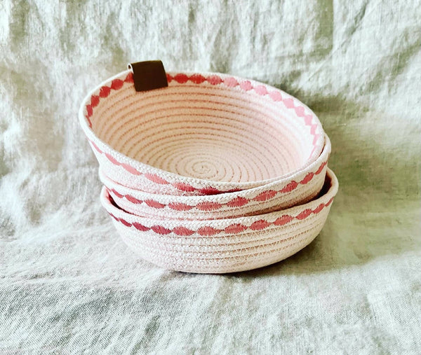 Pink Trinket Rope Bowl