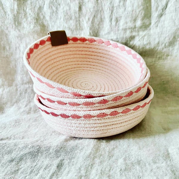 Pink Trinket Rope Bowl - Shop Motif