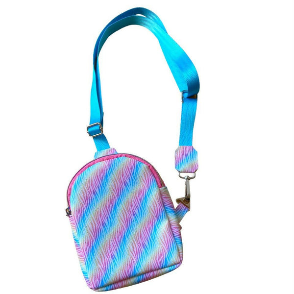 Rainbow Faux Leather Sling Bag