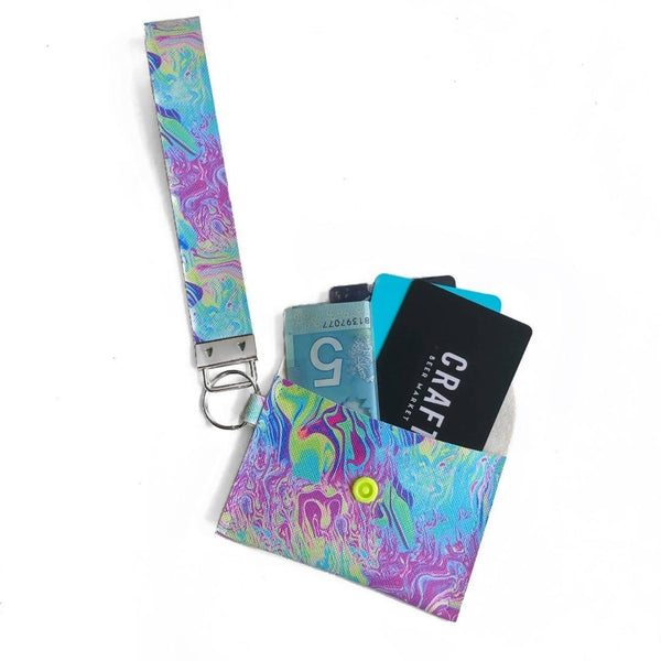 Rainbow Ink Wristlet