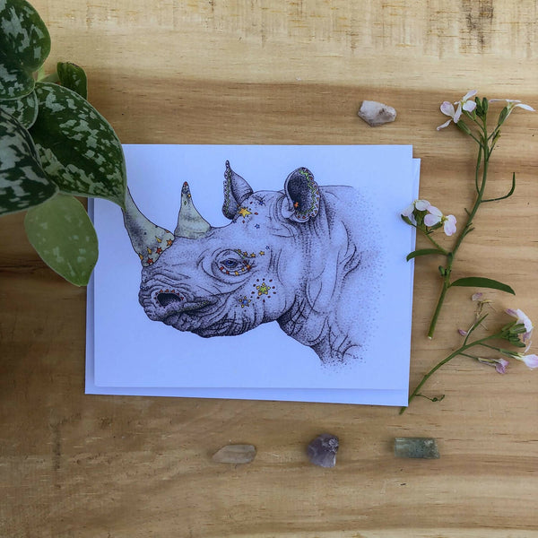 Rhinoceros (Rhino) Greeting Card