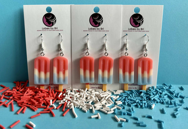 Rocket - Popsicle Dangle Earrings