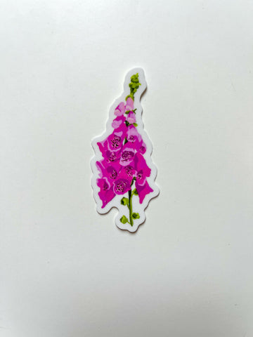 Pink Foxglove - Spring Flower Sticker