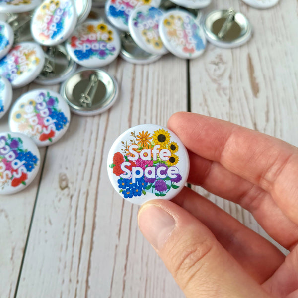 Safe Space 1.25" Pinback Button - Shop Motif