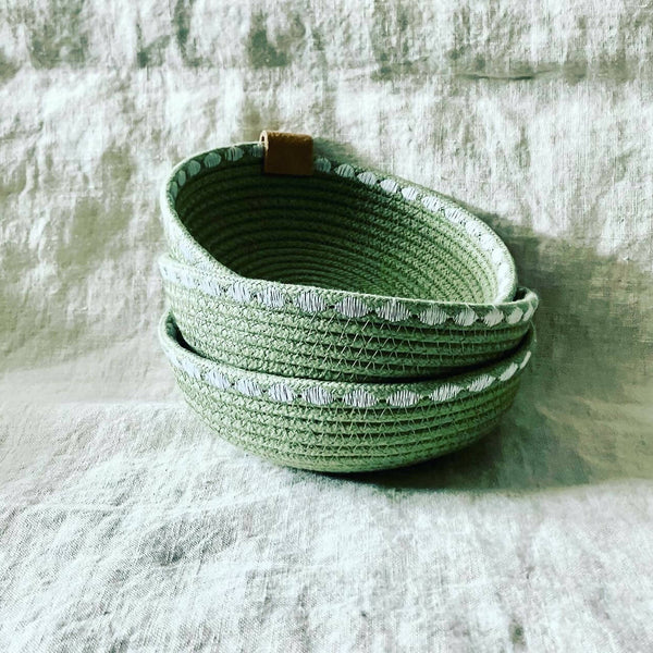 Sage Trinket Rope Bowl - Shop Motif