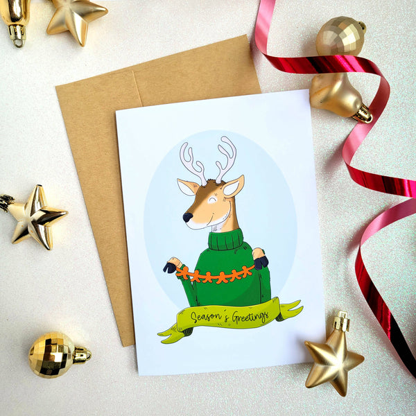 Season's Greetings 5x7" Greeting Card - Shop Motif