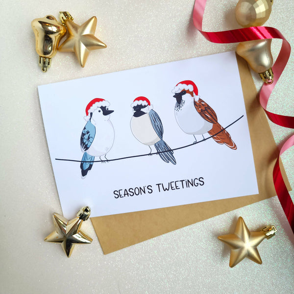 Season's Tweetings 5x7" Greeting Card - Shop Motif