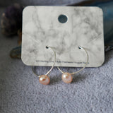 Silver Mini Pearl Hoops - Shop Motif 