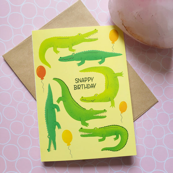 Snappy Birthday 5x7" Greeting Card - Shop Motif