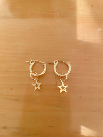 Star Hoop Earrings - Shop Motif