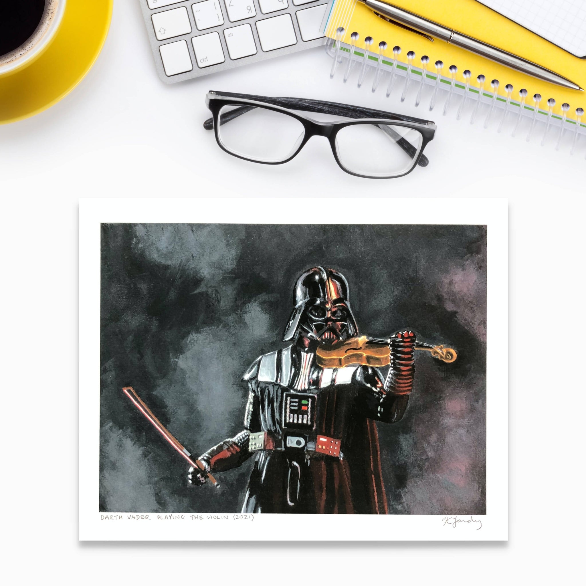 Star Wars Symphony print: Darth Vader Playing the Violin - Shop Motif