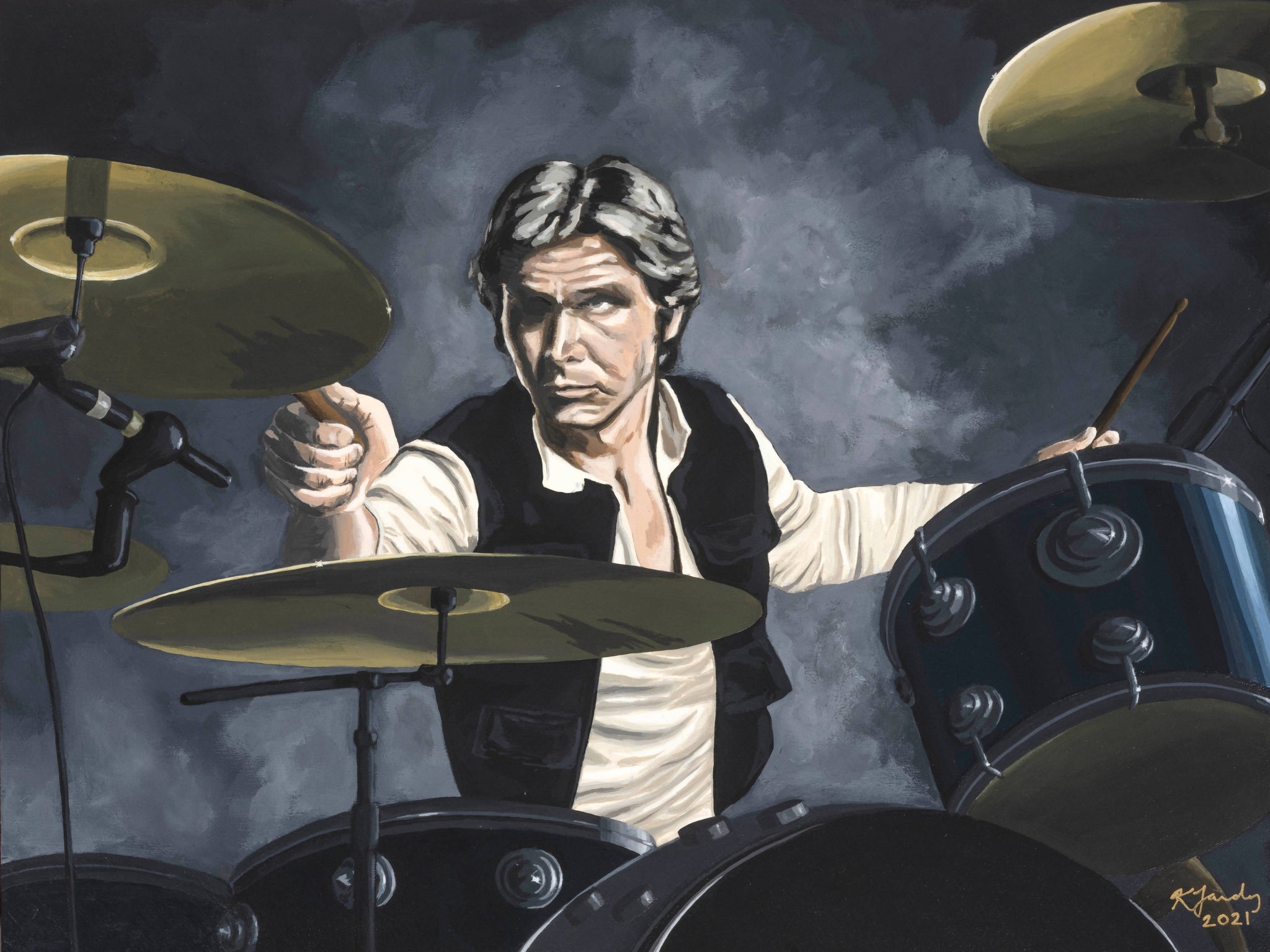 Star Wars Symphony print: Han Solo Playing the Drums - Shop Motif