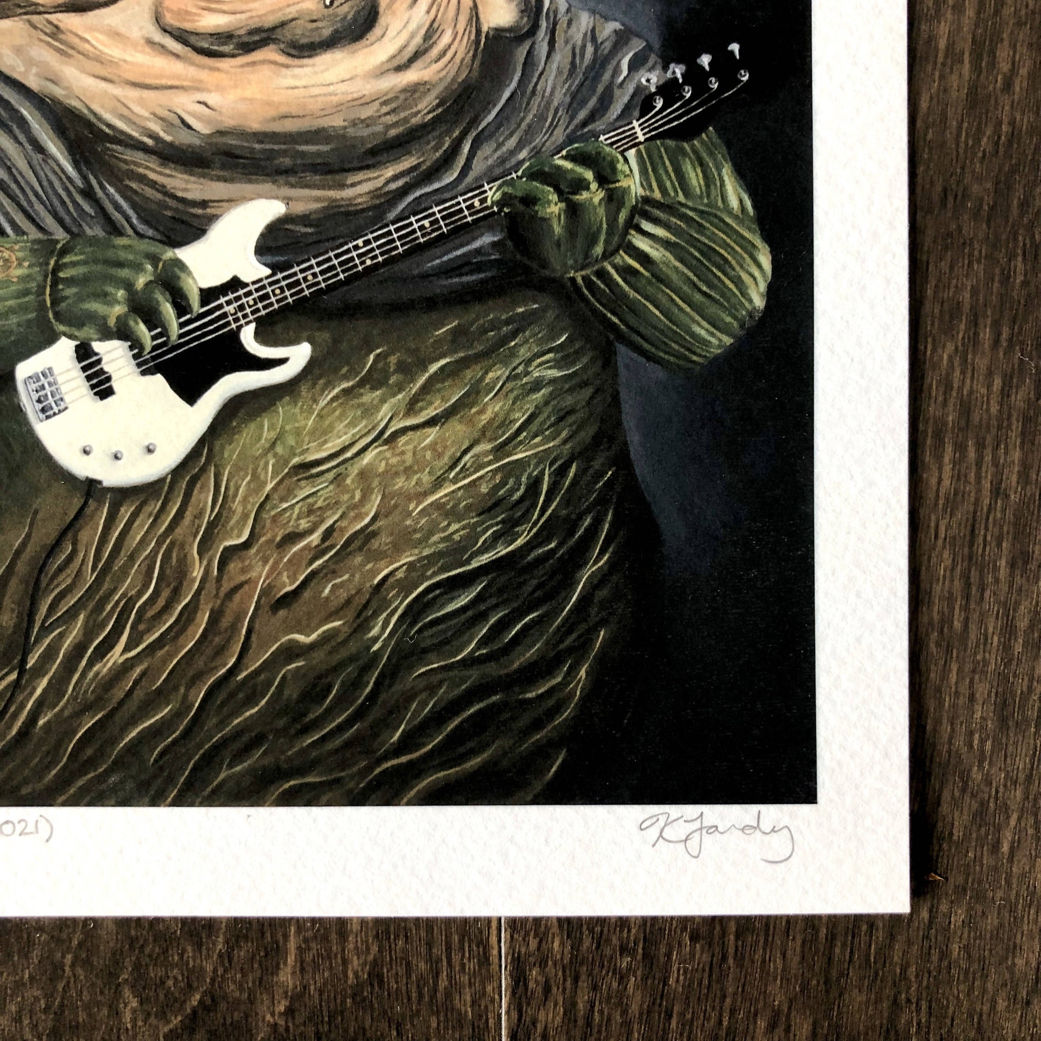 Star Wars Symphony print: Jabba the Hutt Playing the Electric Bass - Shop Motif