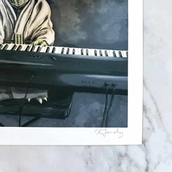 Space Symphony print: Playing the Piano