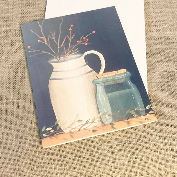 Still Life Notecard - Shop Motif