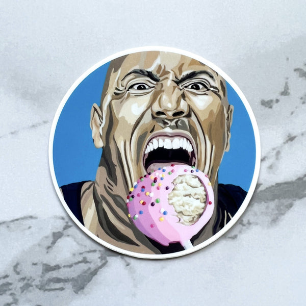 The Rock Cake Pop sticker