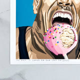 The Rock Is Coming For Your Cake Pop 8x8" art print - Shop Motif 