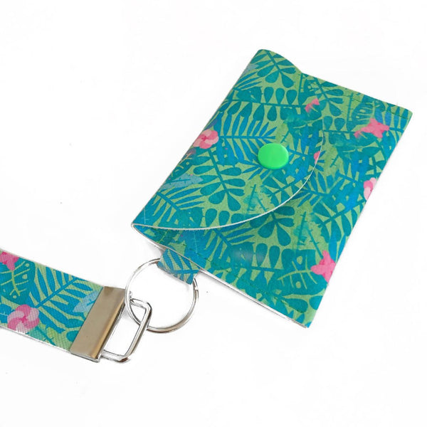 Tropical Flowers Wristlet