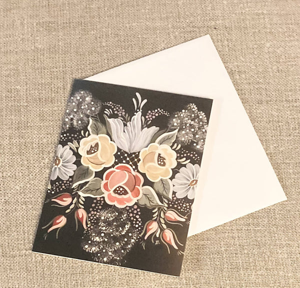 Vintage Roses Notecard