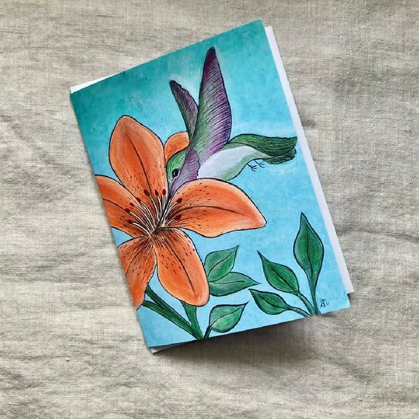 Hummingbird Notecard