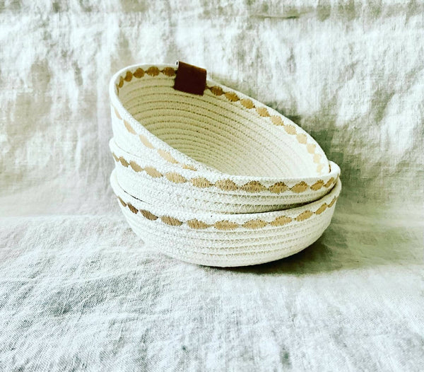 Warm White Trinket Rope Bowl