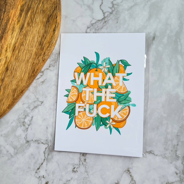 What The Fuck 8x10" print - Shop Motif