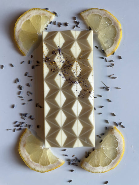 White Chocolate Lemon Lavender Bar