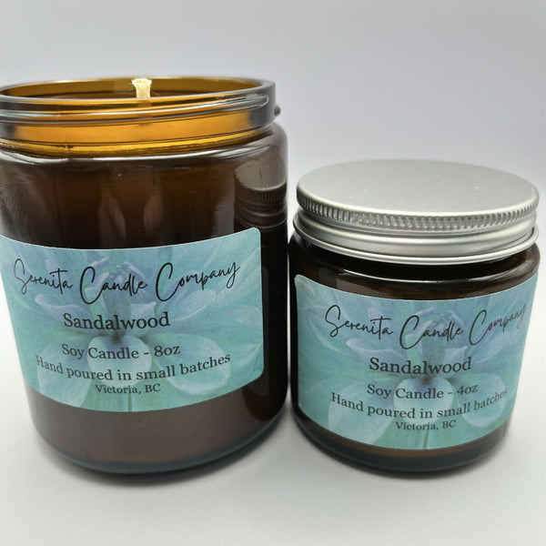 Sandalwood 8oz Soy Candle