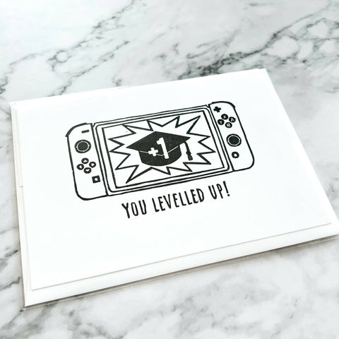 You Levelled Up graduation card - Shop Motif