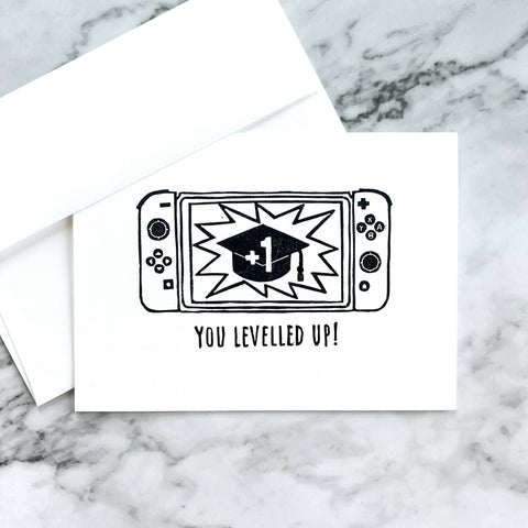 You Levelled Up graduation card - Shop Motif